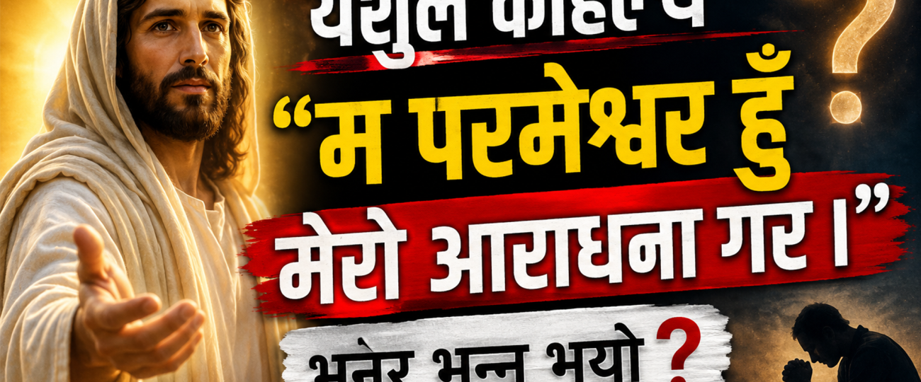 येशुले  कहिल्यै “म परमेश्वर हुँ मेरो आराधना गर ।” भनेर भन्नु भयो ?
