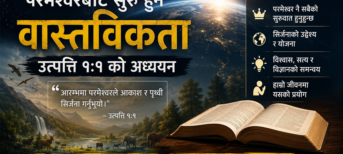 परमेश्वरबाट सुरु हुने वास्तविकता: उत्पत्ति १:१ को अध्ययन