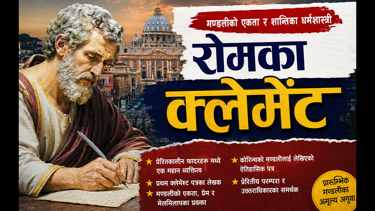 रोमका क्लेमेन्ट: प्रारम्भिक मण्डलीका एकता र नम्रताका महान् धर्मशास्त्री 2 रोमका क्लेमेन्ट: प्रारम्भिक मण्डलीका एकता र नम्रताका महान् धर्मशास्त्री